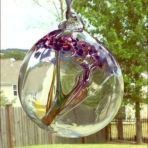 Hand Blown Glass Dream Catcher